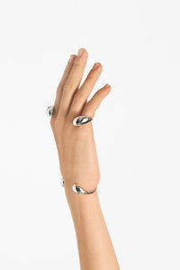 Serti Bracelet Set Silver