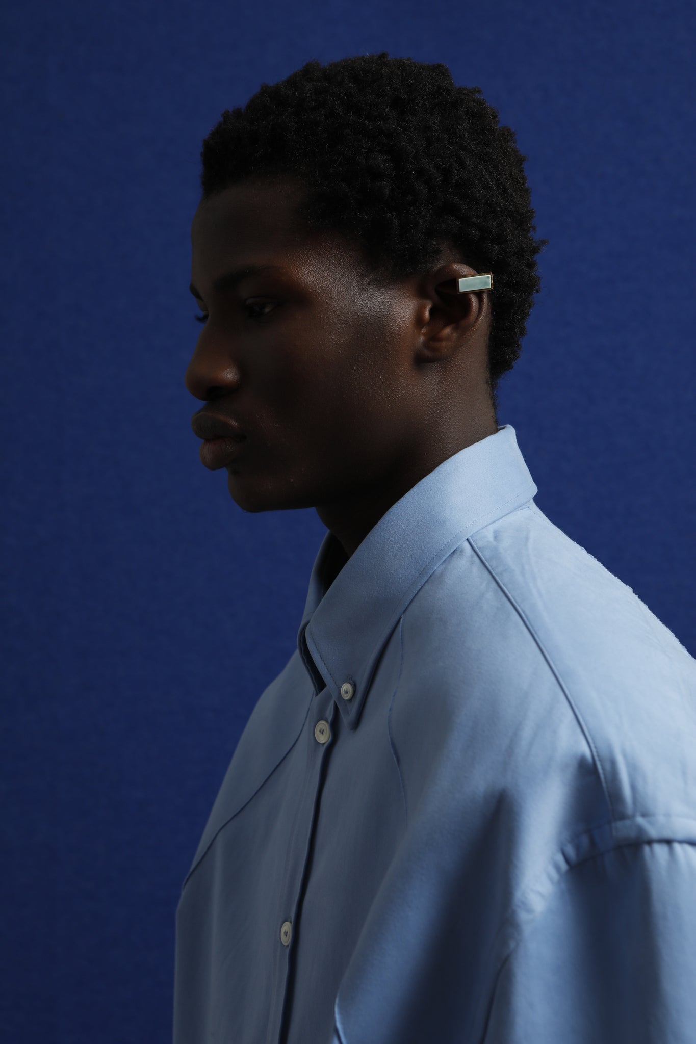 RECTANGULAR HELIX EARRING GREEN