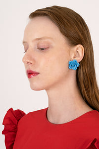 ROSE EARRINGS BLUE