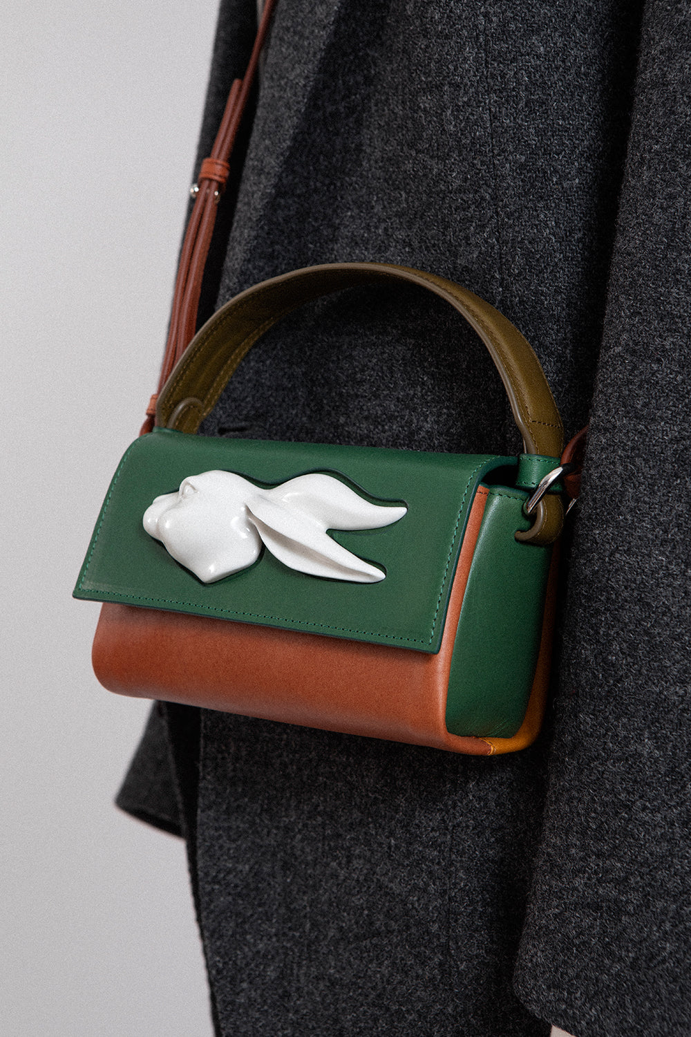 FLAP MINI RABBIT HEAD BAG MULTI FOREST