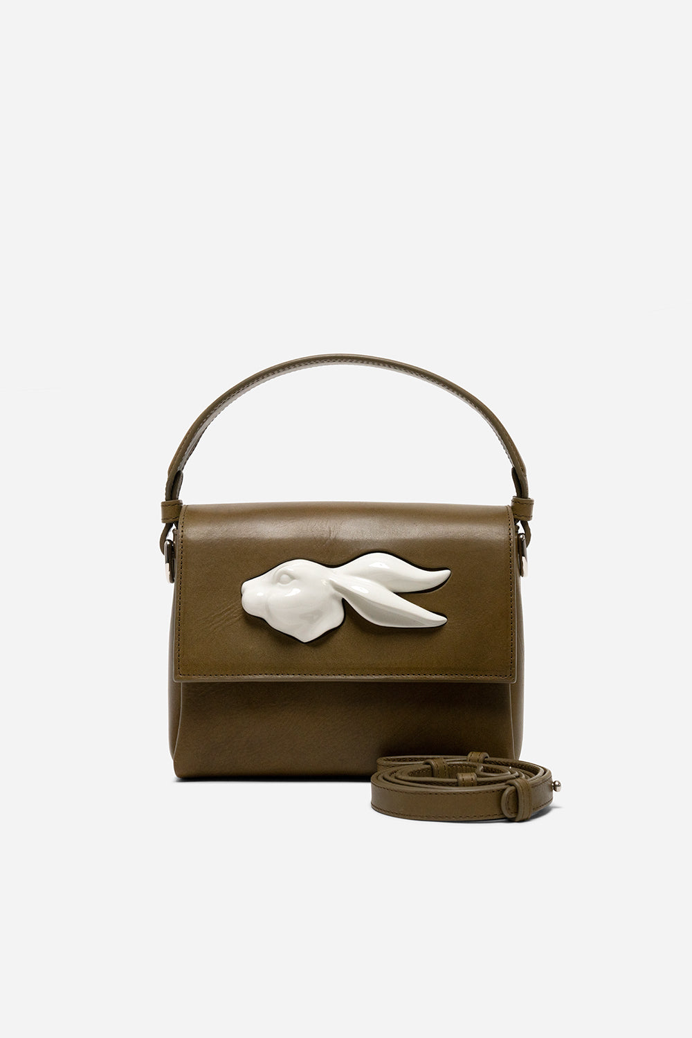 FLAP RABBIT HEAD BAG OLIVE