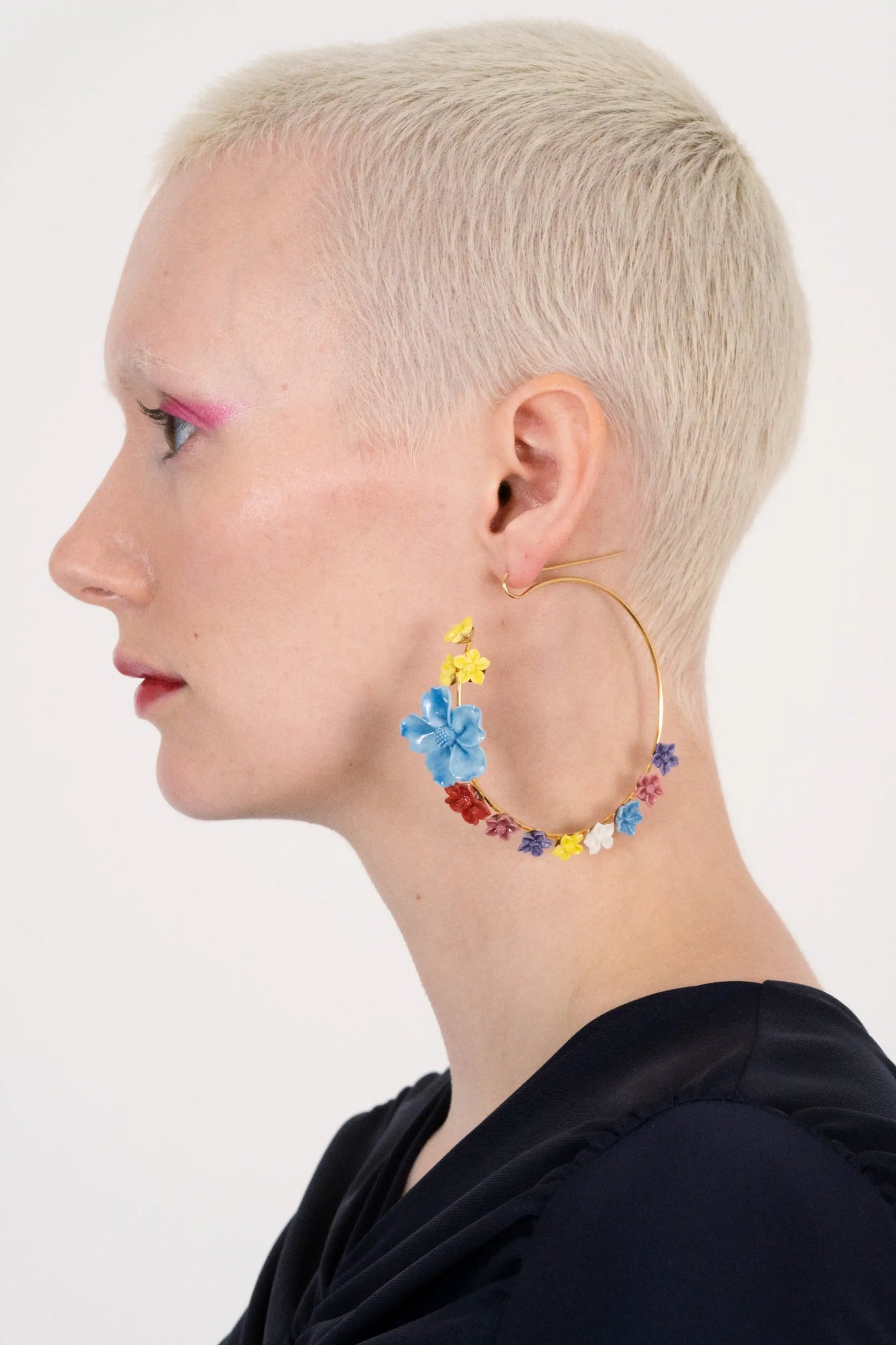 MORIBANA HOOP EARRINGS MULTI