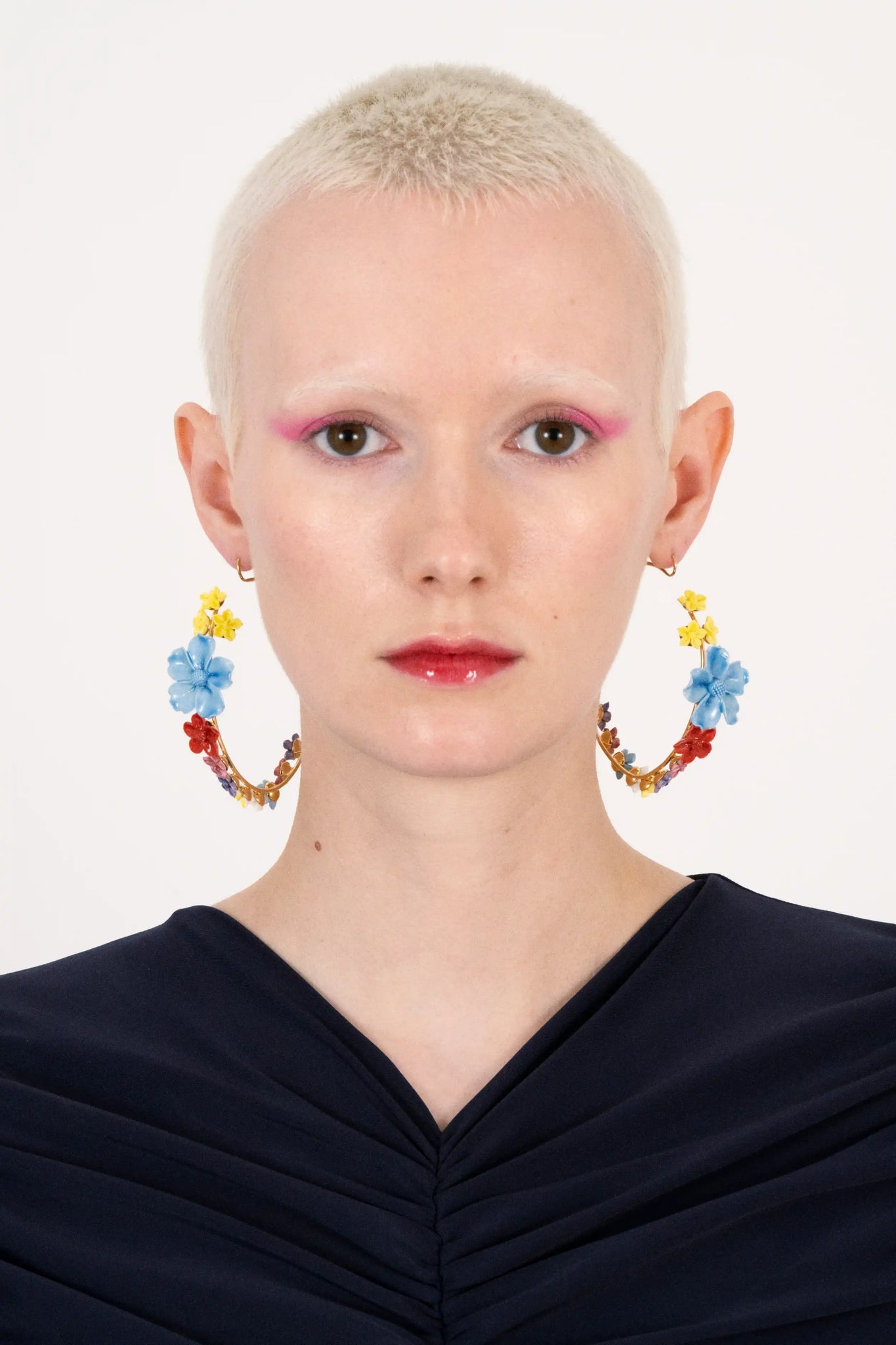 MORIBANA HOOP EARRINGS MULTI