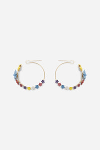 MORIBANA HOOP EARRINGS MULTI