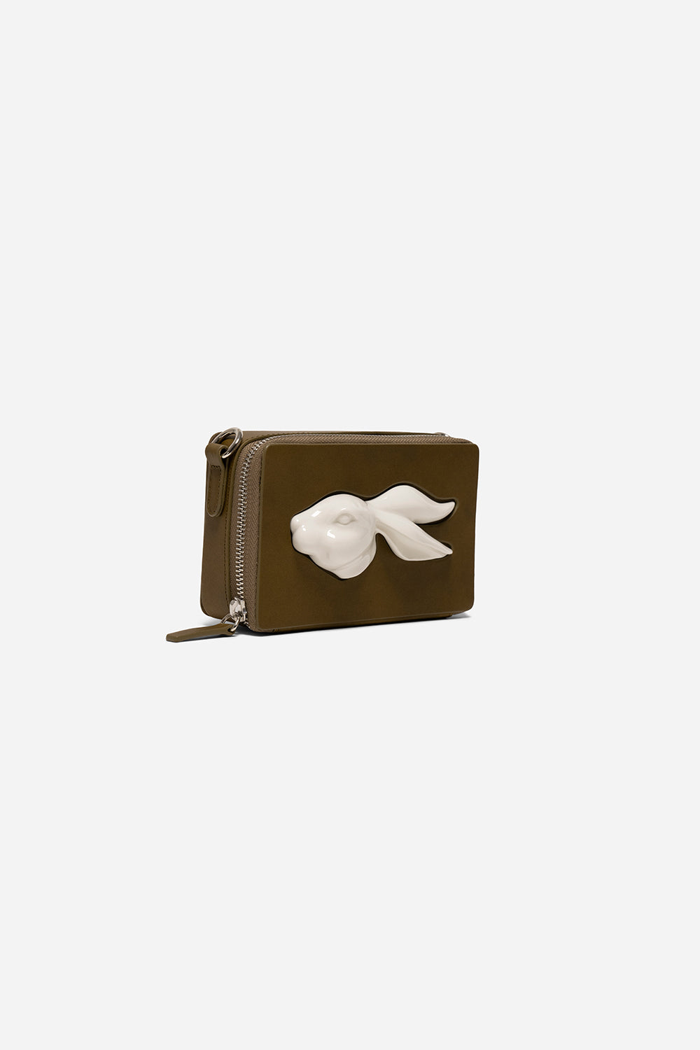 RECTANGULAR RABBIT HEAD MINI BAG OLIVE