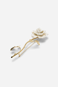 ROSE STEM BROOCH