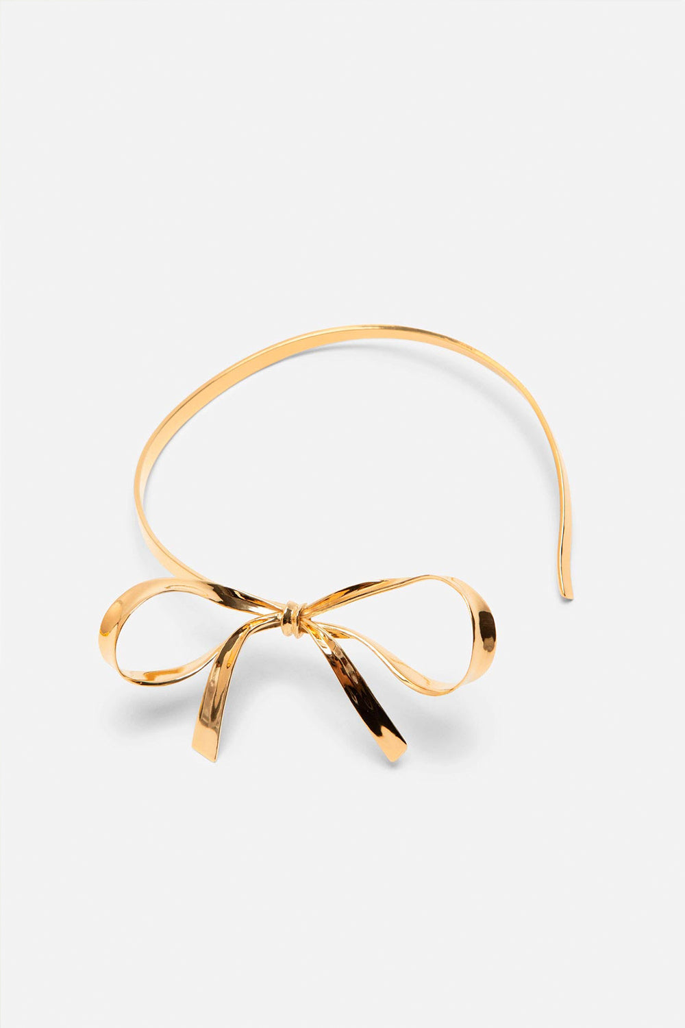 BOW CHOKER GOLD