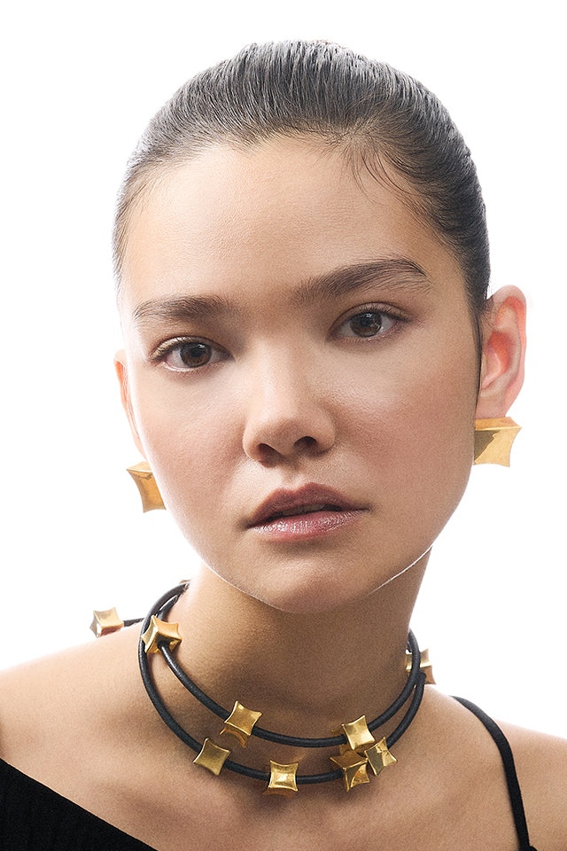 Chunk Earrings Small Gold
