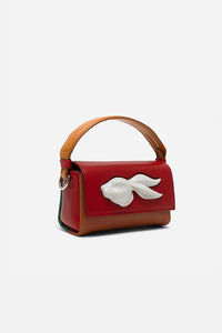 FLAP MINI RABBIT HEAD BAG MULTI TOMATO