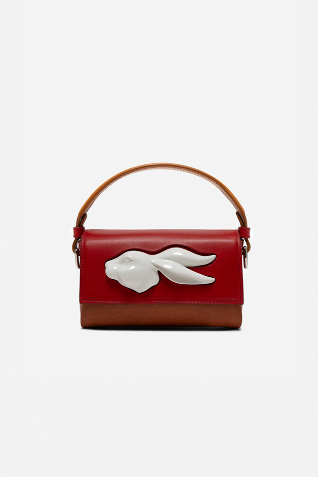 FLAP MINI RABBIT HEAD BAG MULTI TOMATO