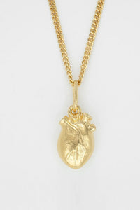 Iconic Human Heart Necklace Gold (medium)