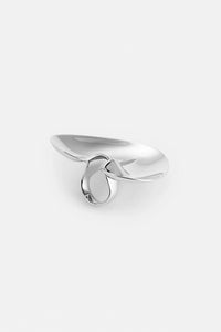 Liquid Heart Ring Silver